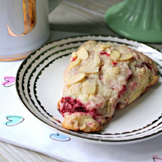 Almond Raspberry Scones