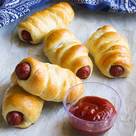 Soft Fluffy Hot Dog Rolls