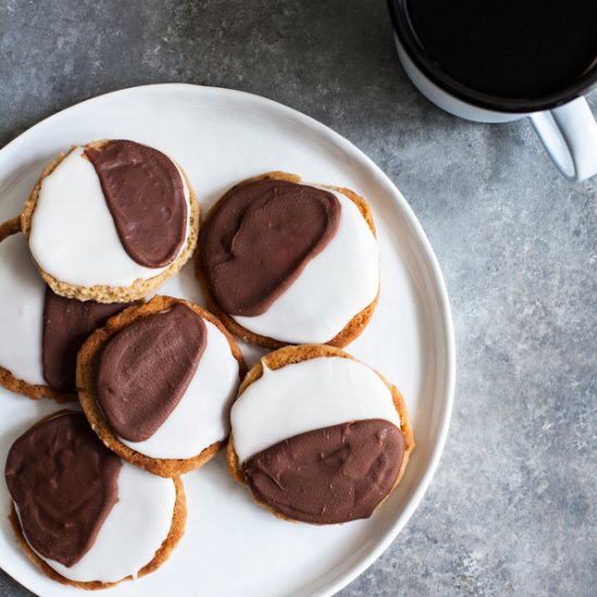 Vegan Black-and-White Cookies