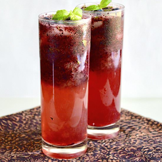 Blueberry Lemon Mojitos