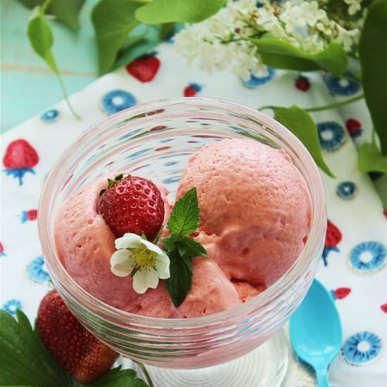 Strawberry Daiquiri Ice Cream