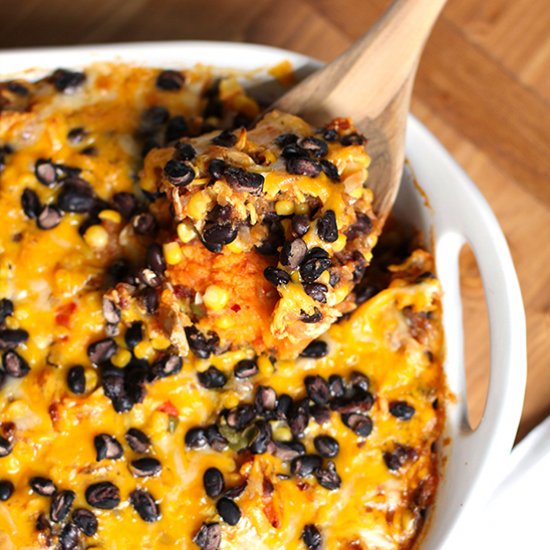 Mexican Chicken & Sweet Potato Casserole