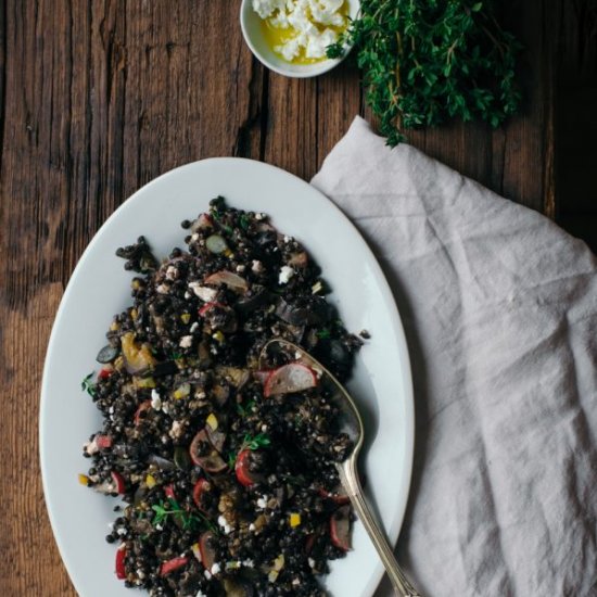 Eggplant, Lemon & Lentil Salad