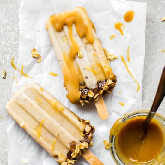 Banoffee Ice Cream Pops