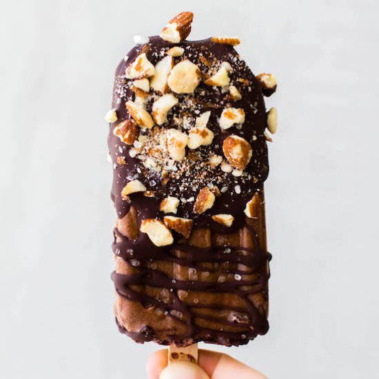 Chocolate Almond Sea Salt Ice Cream