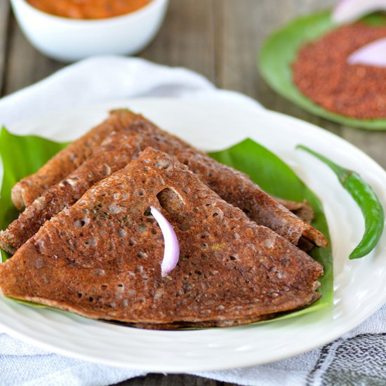 Instant Ragi Dosa Recipe | Ragi Dos