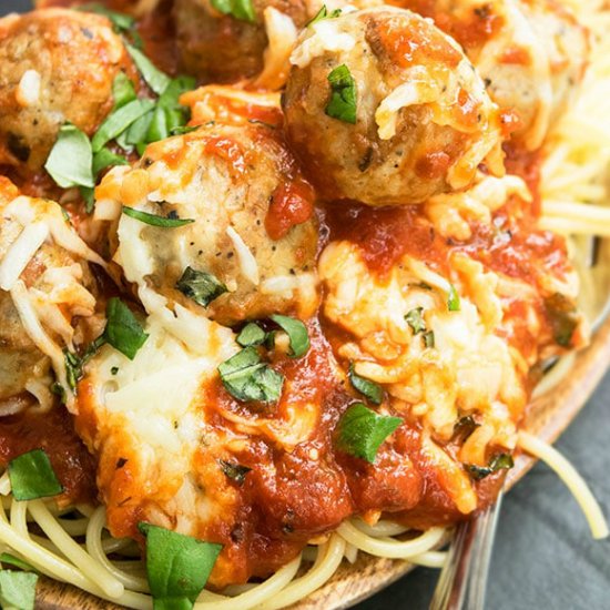 Meatball Parmesan Bake