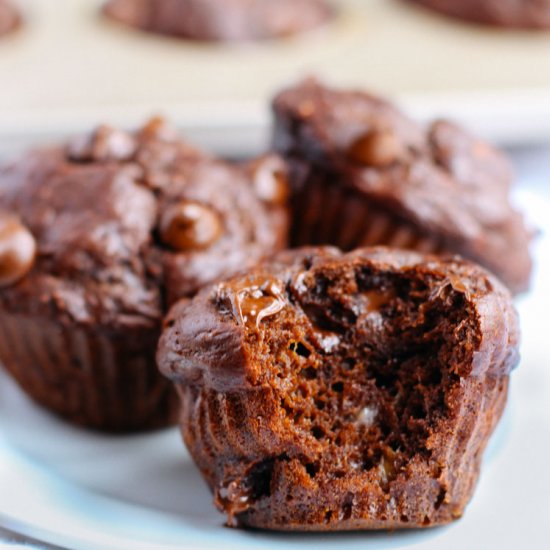 Double Chocolate Chip Banana Muffin