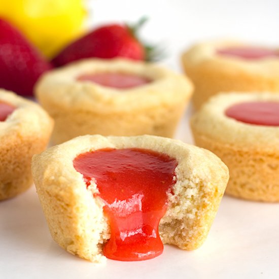 Strawberry Lemon Sugar Cookie Cups