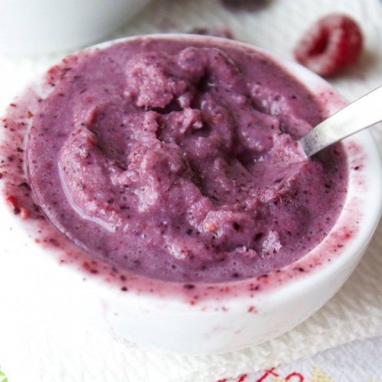 Blueberry Paleo Ice Cream