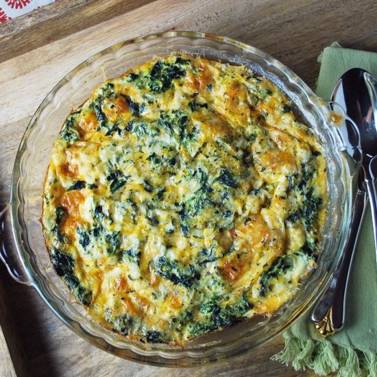 Crustless Spinach Quiche