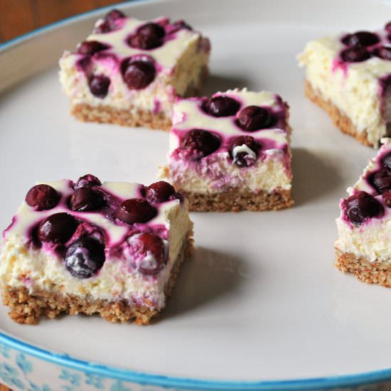 Lychee Martini Cheesecake Bars