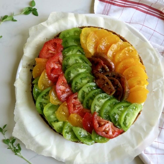 Heirloom Tomato and Ricotta Tart