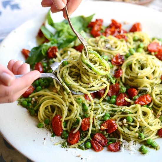 The ultimate basil pesto pasta