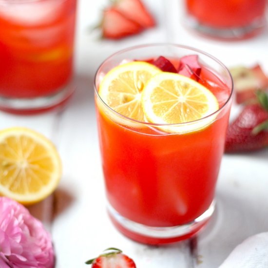 Strawberry Rhubarb Lemonade