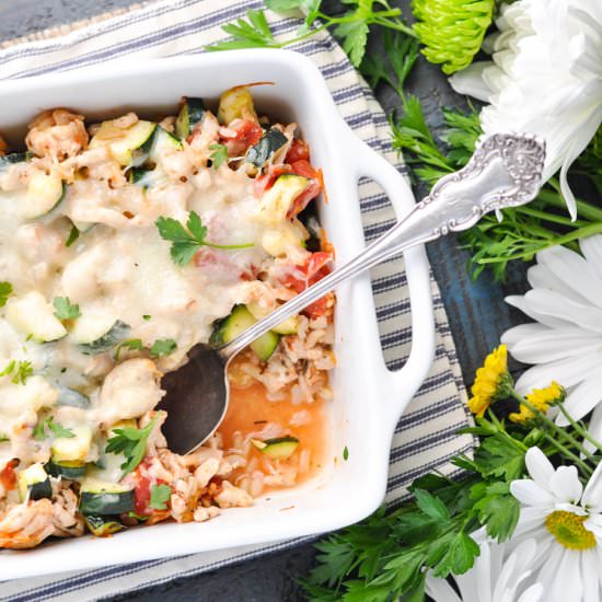 Turkey, Tomato & Zucchini Casserole