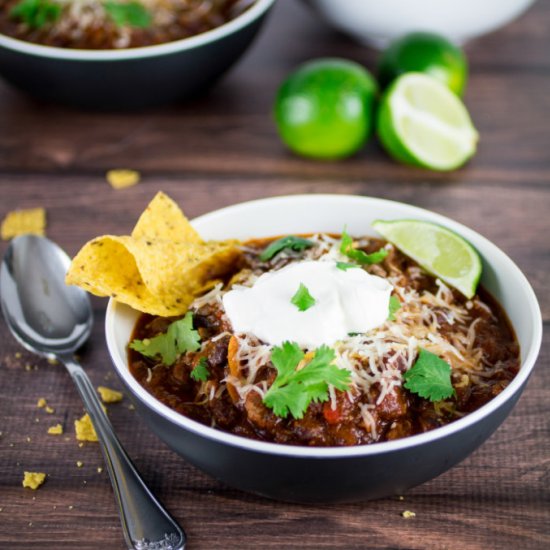 Slow Cooker Turkey Chili