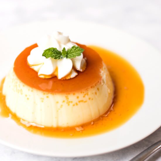 Japanese Custard Pudding (Purin)