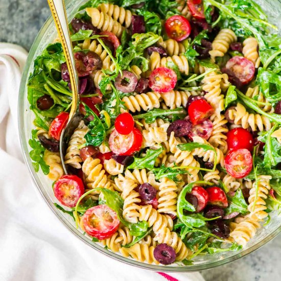 Arugula Goat Cheese Pasta Salad