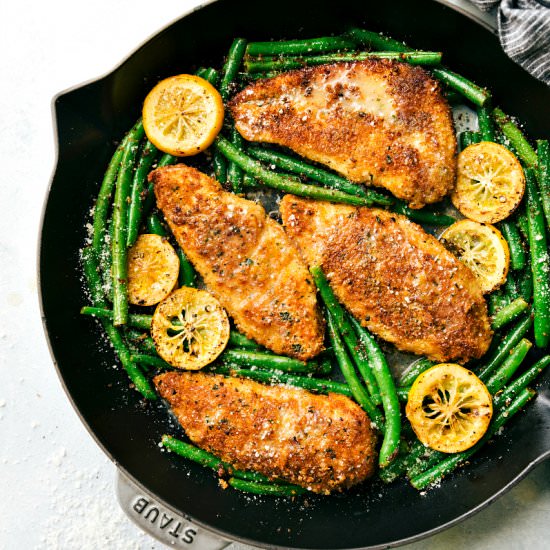 Skillet Lemon Parmesan Chicken