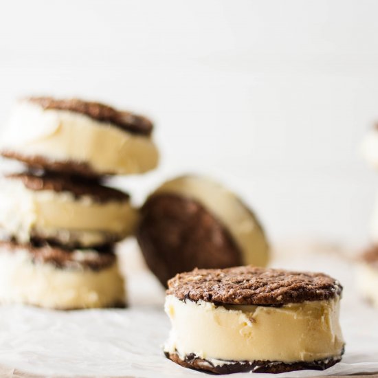 Nanaimo Bar Ice Cream Sandwich