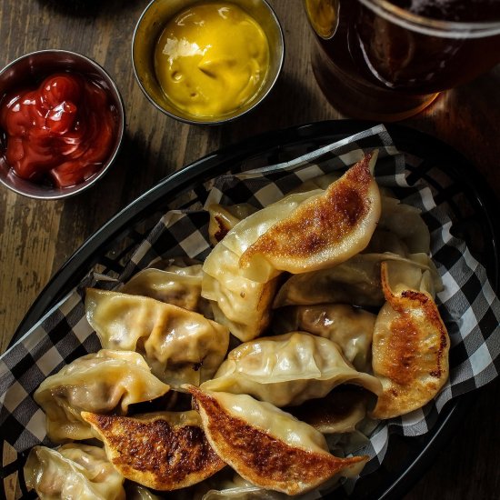 Bacon Cheeseburger Potstickers