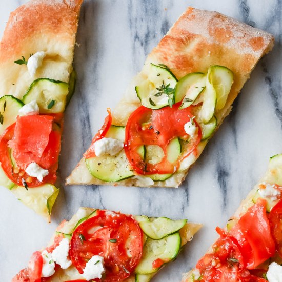 Fresh Smoked Salmon Chèvre Pizza