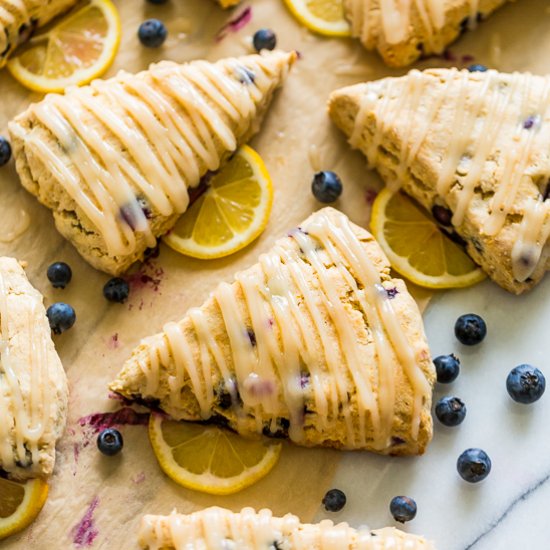 Gluten Free Lemon Blueberry Scones