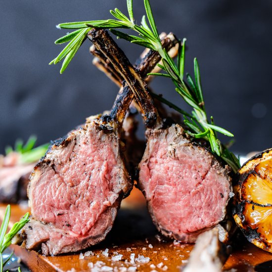 Reverse-Seared Rack of Lamb