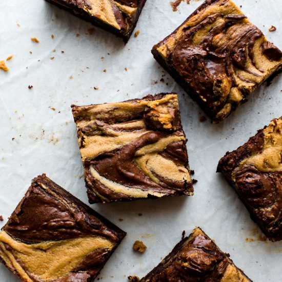 Mega Peanut Butter Swirl Brownies