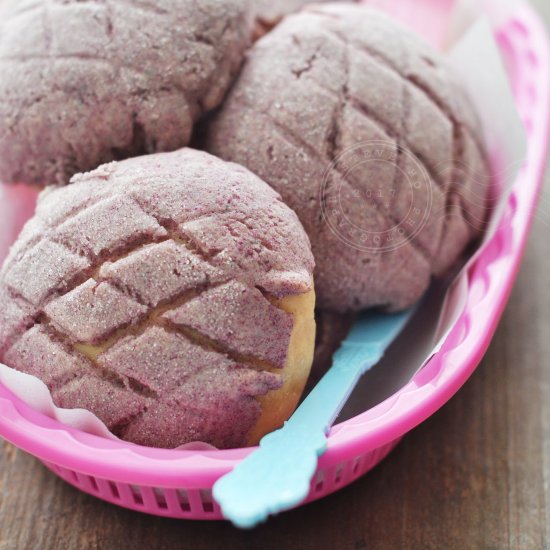 Okinawan Purple Yam Melonpan