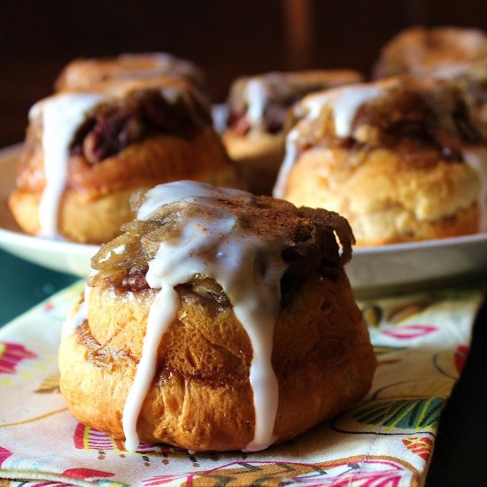 Quick Apple Sticky Buns