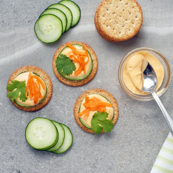 Banh Mi Veggie Cracker Bites