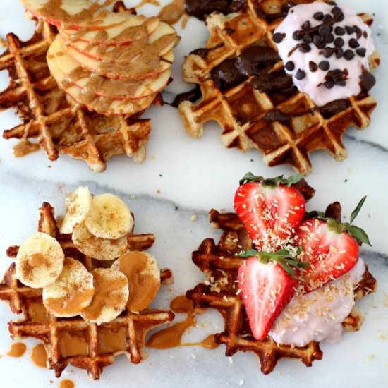 Fluffy Yogurt Protein Waffles