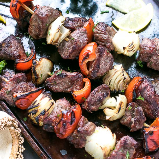 Grilled Lamb Kebabs