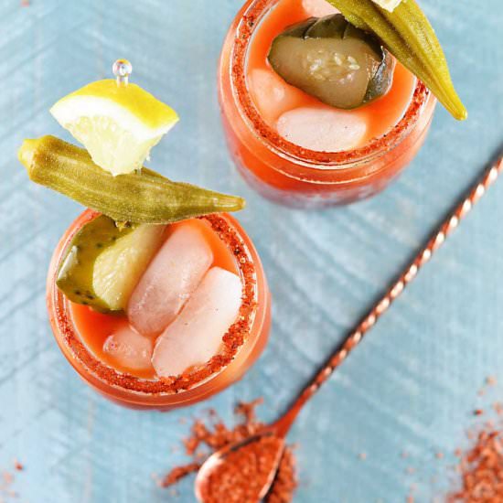 Smoky Bourbon Bloody Marys