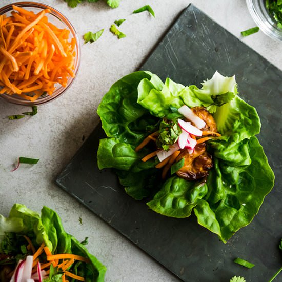 Hoisin Shrimp Lettuce Wraps