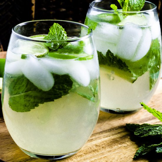 Jalapeño Mint Lime Ice Tea Spritzer