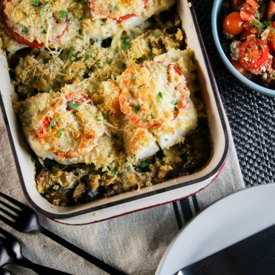 Super Easy Fish & Vegetable Gratin