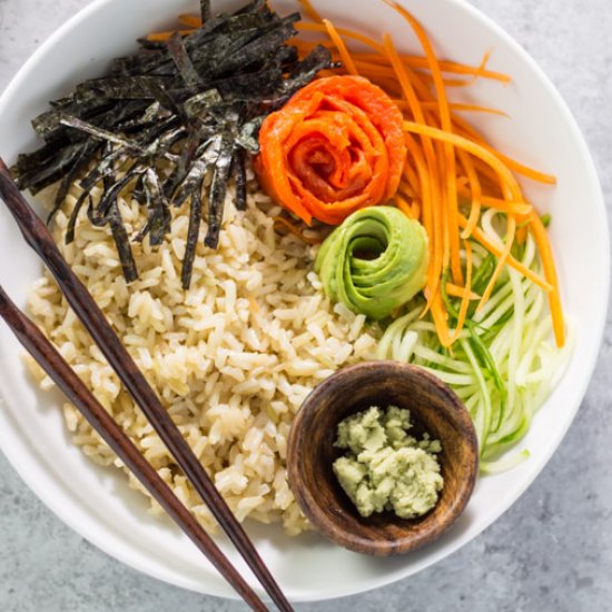 low fodmap sushi bowls