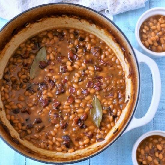 Maple Bourbon Baked Beans and Bacon