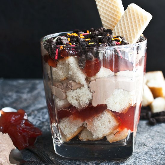 Mini Nutella Peanut Butter Trifle