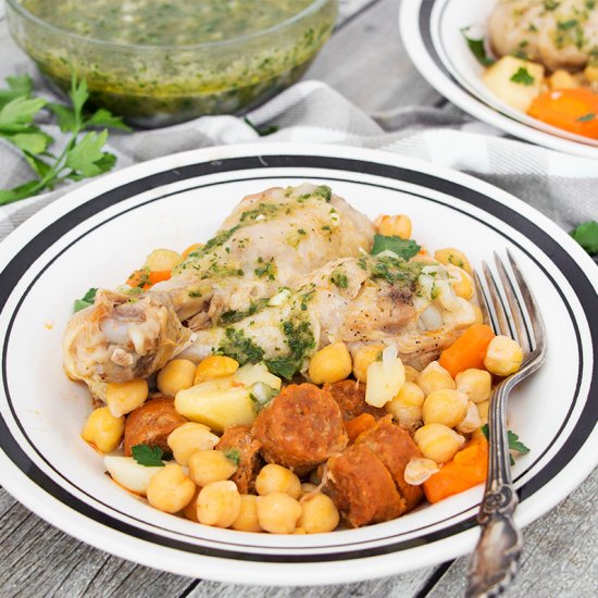 Spanish Chicken and Chickpea Stew