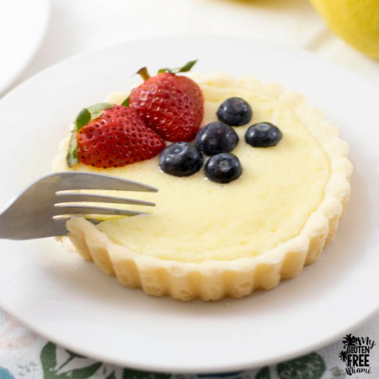 Gluten Free Lemon Cheesecake Tarts