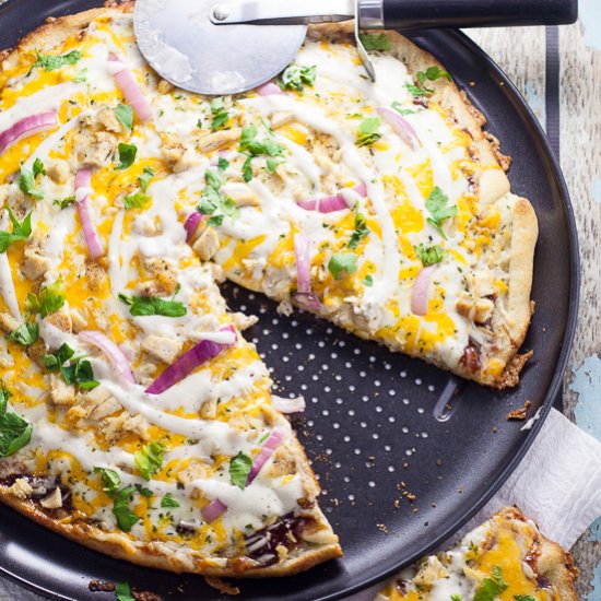 Barbecue Ranch Chicken Pizza