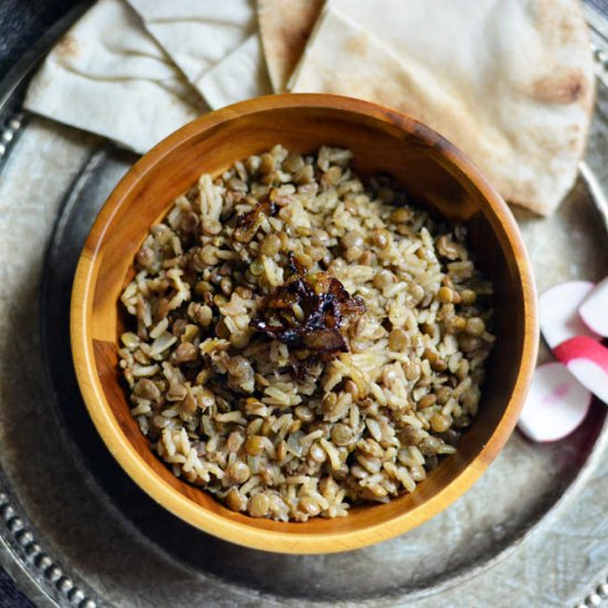 Lebanese Lentils with Rice