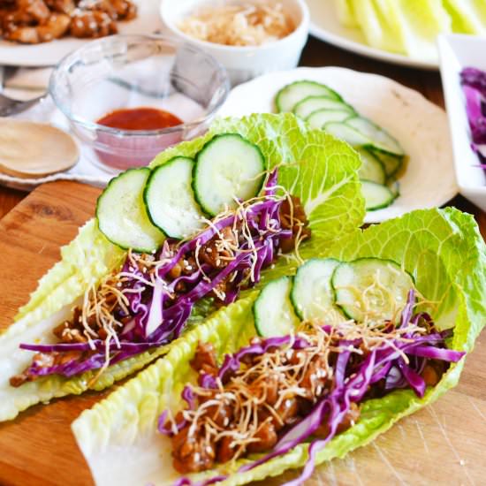 Sriracha-Chili Chicken Lettuce Wrap