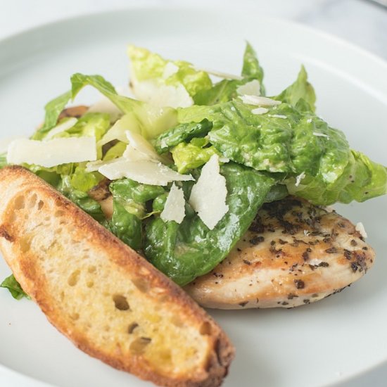 Chicken Paillard Caesar Salad