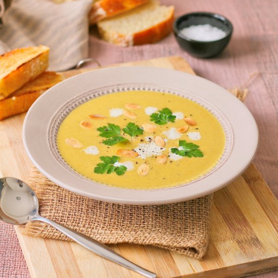 Creamy butternut soup