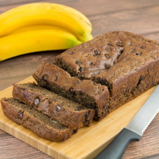 GF Chocolate Chip Banana Bread